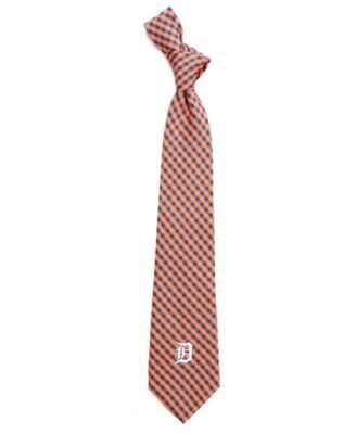 Detroit Tigers Poly Gingham Tie