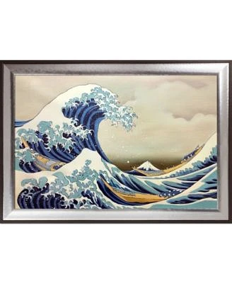 By Overstockart The Great Wave Off Kanagawa with Magnesium Frame, 29.25" x 41.25"