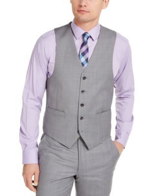 Men's Modern-Fit Airsoft Stretch Suit Vest