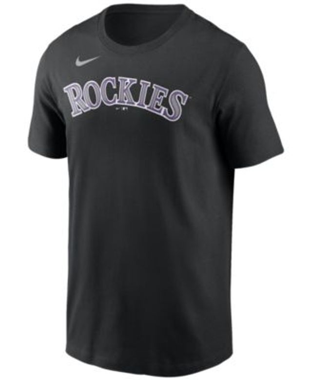 Youth Nike Trevor Story Black Colorado Rockies Player Name & Number T-Shirt