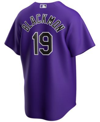 Men's Colorado Rockies Nike Purple Alternate Replica Custom Jersey