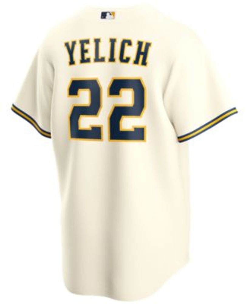 Men's Majestic Christian Yelich Navy Milwaukee Brewers Alternate Official  Cool Base Player Jersey