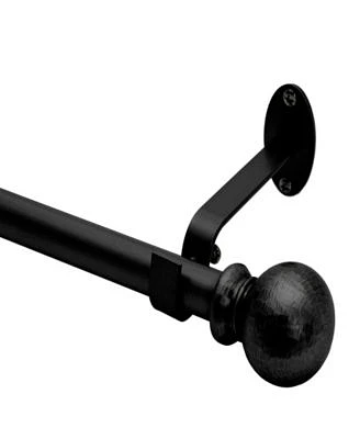 Farmhouse Adjustable Curtain Rod with Ball Finials