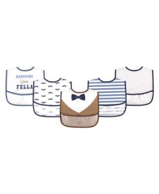 Baby Boys Handsome Fella Bibs, Pack of 5