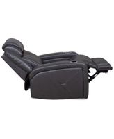 henriel leather power recliner with air massager