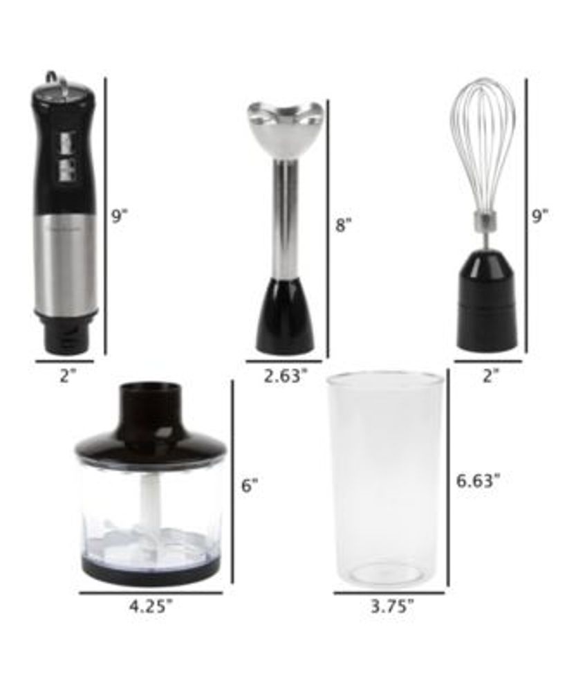 Immersion Blender-4-In-1 Six Speed Hand Mixer Set