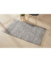 Knitted Chevron 27"x 45" Accent Rug