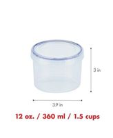 Core Home Mini Condiment Containers with Lids, Set of 12 - Macy's