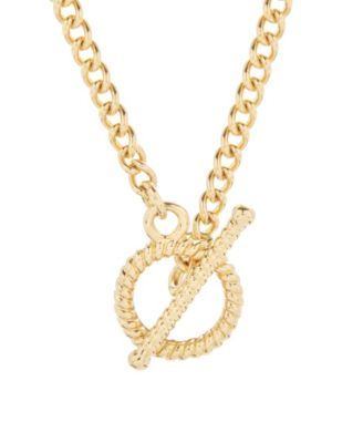 14K Gold Plated Liv Rope Toggle Necklace