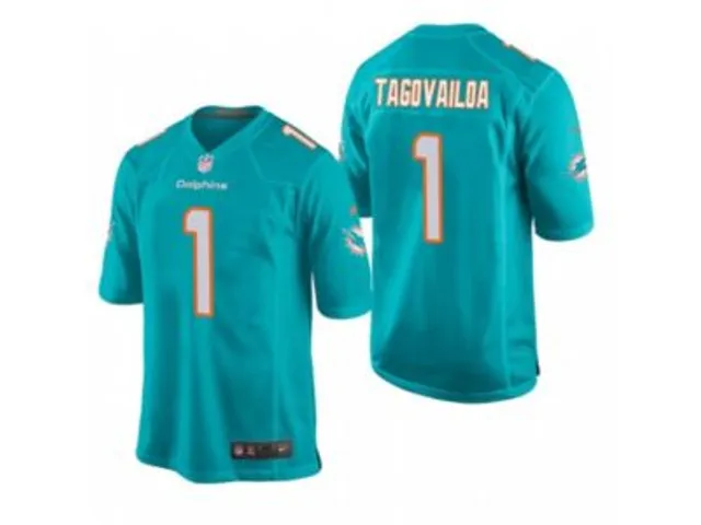 Men's Nike Tua Tagovailoa Aqua Miami Dolphins Alternate Game Jersey Size: 3XL