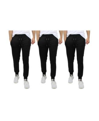 Men's Slim-Fit French Terry Jogger Sweatpants - 3 Pack