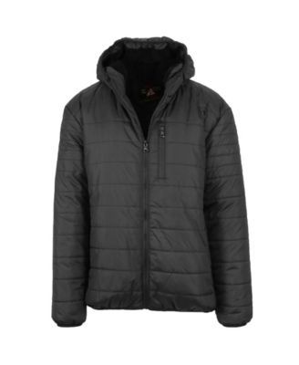 Men's Sherpa Lined Hooded Puffer Jacket