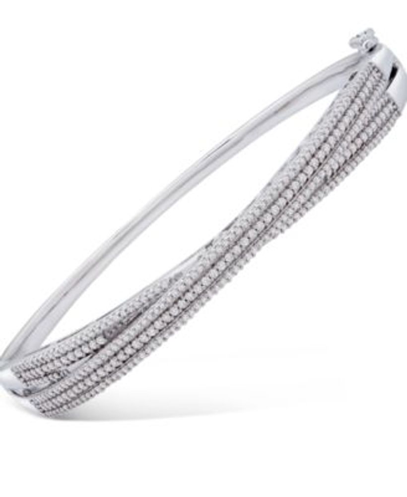 silver crossover bangle