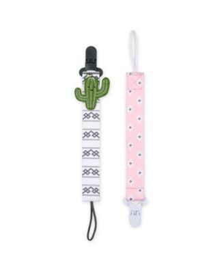 Cactus Pacifier Tether Clip, Set of 2