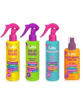 4-Pc. Pineapple Banana and Green Apple Conditioning Detangler, Coconut Oil Leave-In Conditioner, Curl Boost Set