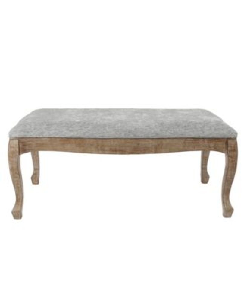 Upholstered Linen Entryway and Bedroom Bench