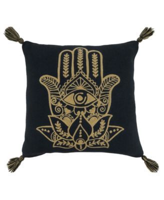 Amulet Embroidered Decorative Pillow, 20" x 20"