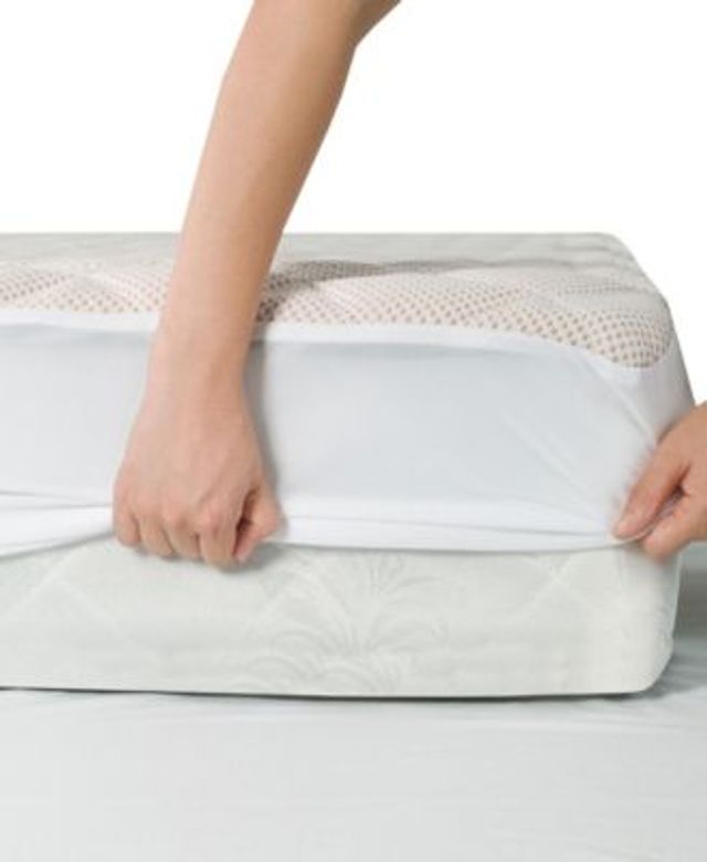 eLuxury Copper Infused Mattress Pad, White, Twin