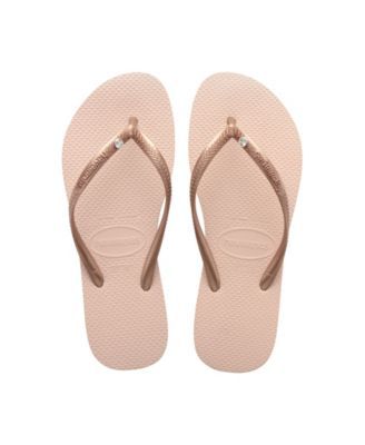 Women's Slim Swarovski Crystal II Flip Flop Sandals