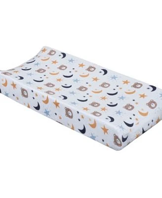 Goodnight Sleep Tight Bear, Moon and Star Super Soft Changing Pad Cover