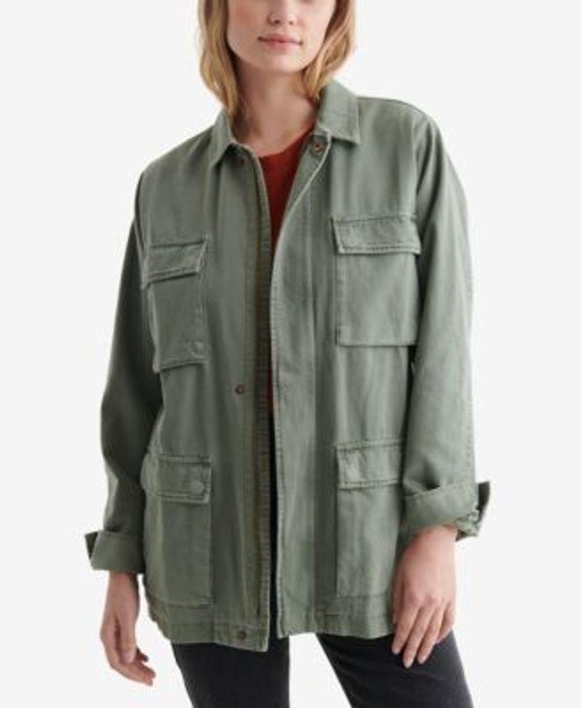Women's Line Up Military Inspired Jacket
