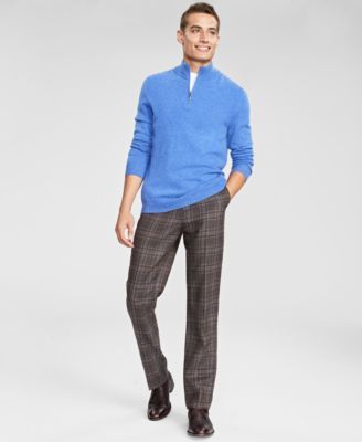 Men's Cashmere Quarter-Zip Sweater, Created for Macy's