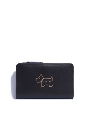 Women's Heritage Dog Outline Medium Leather Bifold Wallet
