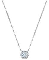 De Beers Forevermark Diamond Solitaire Pendant Necklace (5/8 ct. t.w.) in  14k White Gold, 16 + 2 extender - Macy's