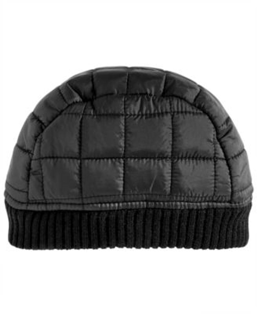 Men's Quilted Puffer Beanie, Created for Macy's