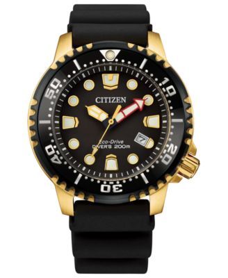 Eco-Drive Men's Promaster Diver Black Strap Watch 44mm