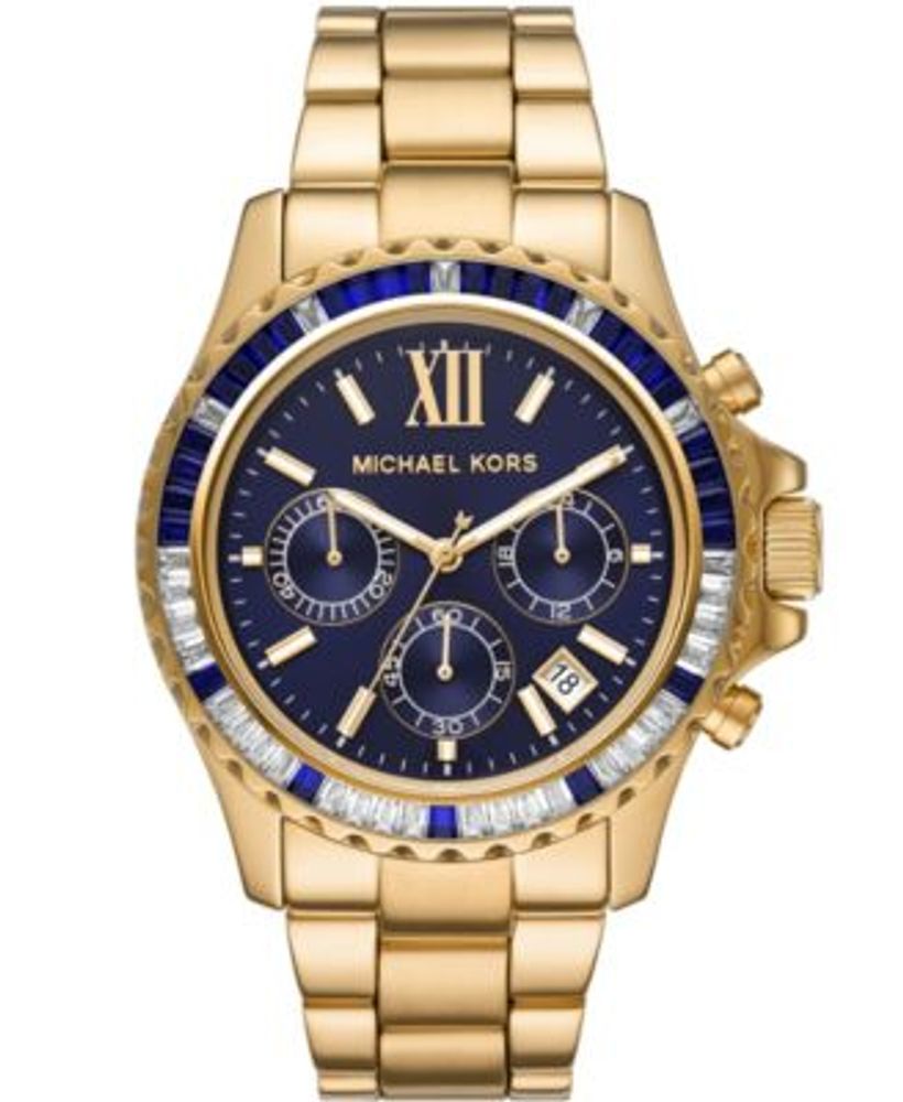 Michael Kors Women's Everest Chronograph Gold-Tone Stainless Steel Bracelet  Watch 42mm | Connecticut Post Mall
