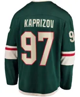 Men's Adidas Kirill Kaprizov Green Minnesota Wild Home Primegreen Authentic Pro Player Jersey