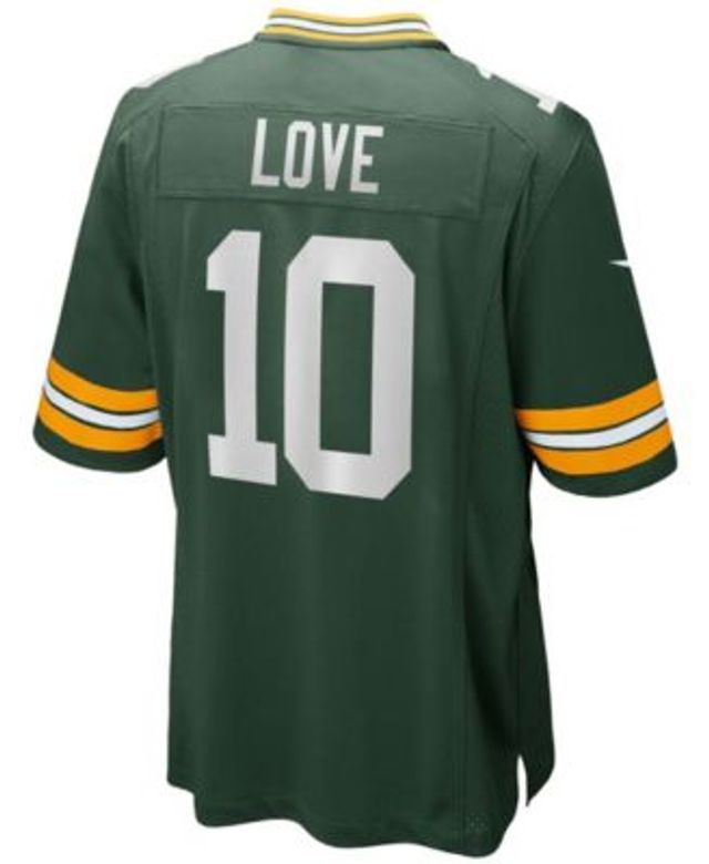 Nike Men's Jordan Love Green Green Bay Packers Player Name and