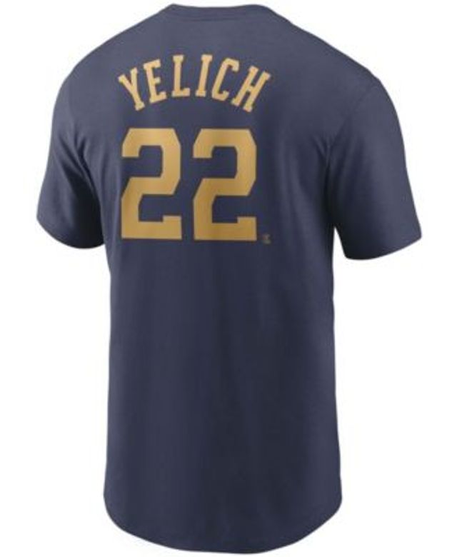 Christian Yelich Milwaukee Brewers Nike Women's Name & Number T-Shirt - Navy