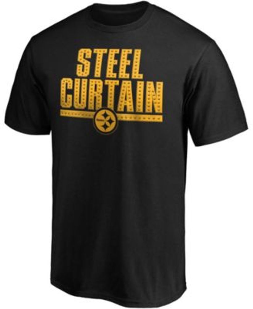 Men's Black Pittsburgh Steelers Steel Curtain Hometown T-shirt
