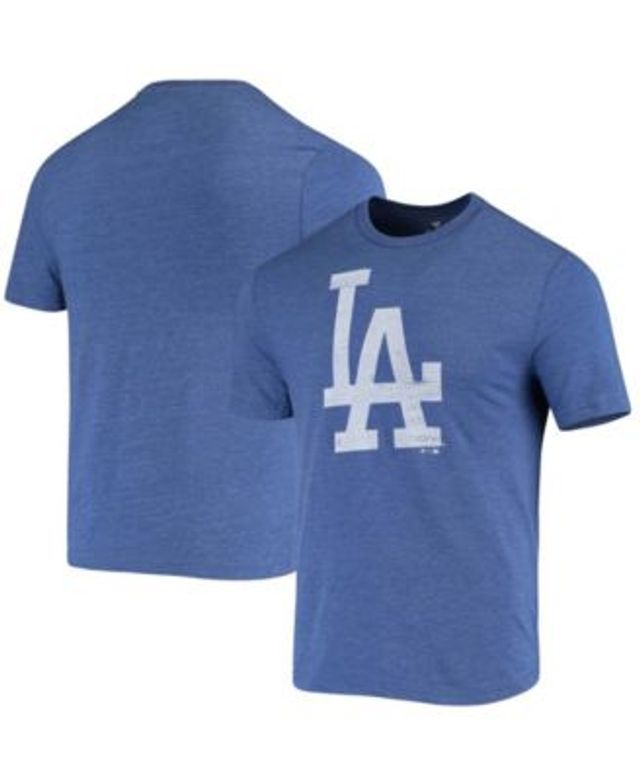 Men's Fanatics Branded Royal Los Angeles Dodgers Weathered Official Logo  Tri-Blend T-Shirt