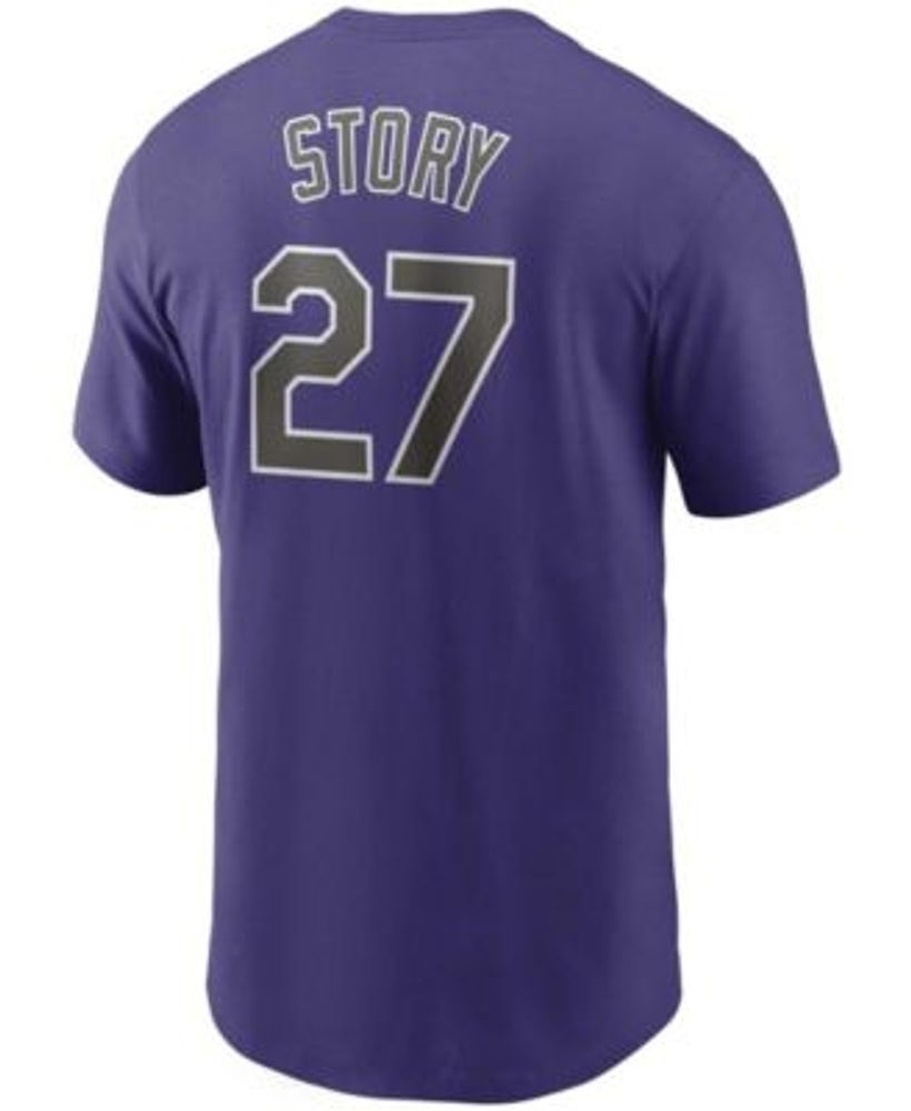 Men's Nike Trevor Story Navy Boston Red Sox Name & Number T-Shirt