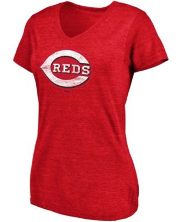 Women's Cincinnati Reds Fanatics Branded Heathered Red/White