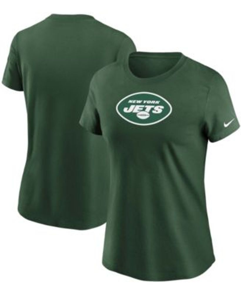 New York Jets Nike Women's Impact Exceed Performance Notch Neck T-Shirt -  White/Green