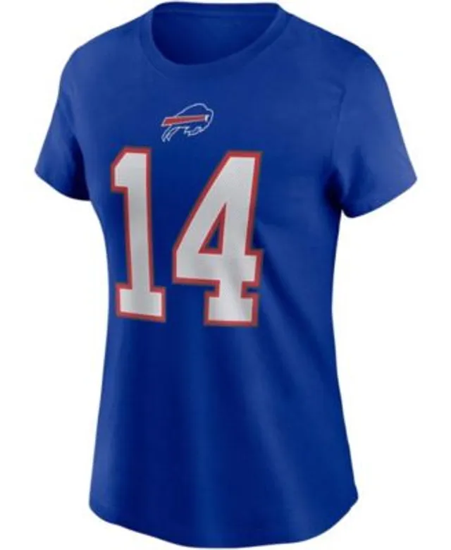 Men's Nike Josh Allen White Buffalo Bills Name & Number T-Shirt