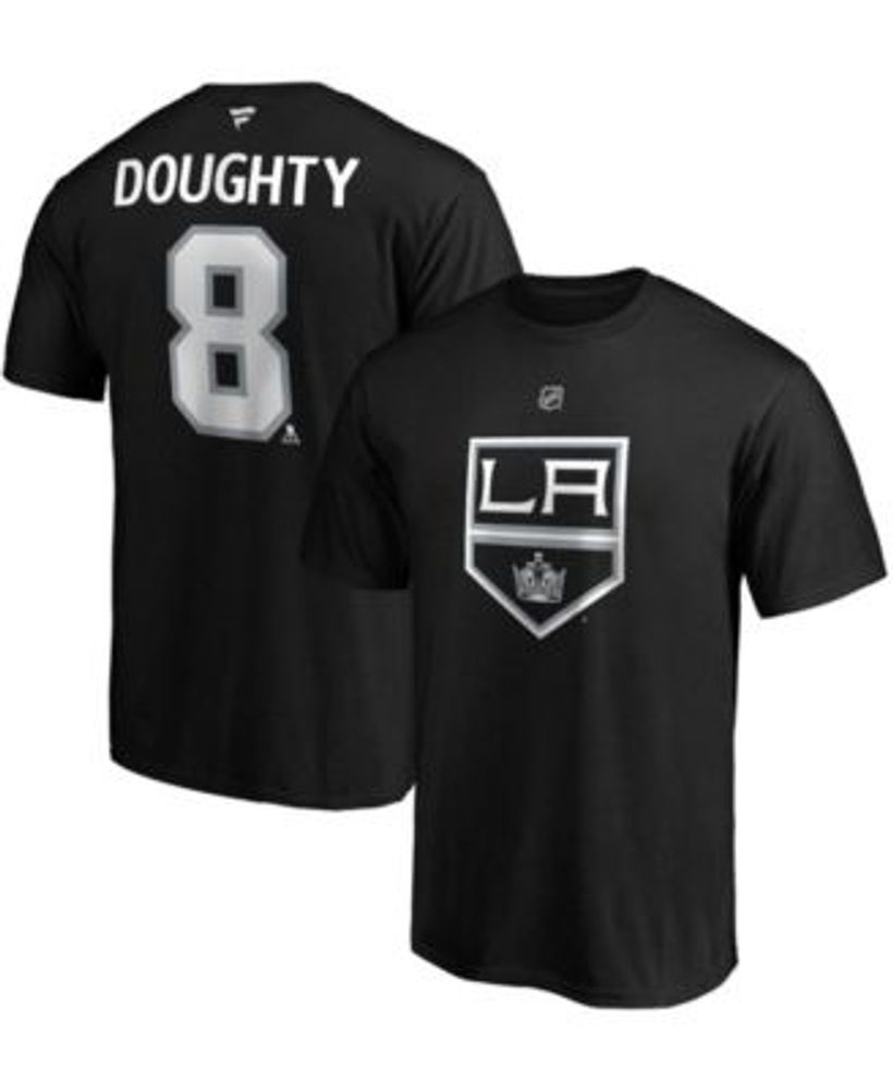 Men's Fanatics Branded Drew Doughty Black Los Angeles Kings Authentic Stack  Name & Number Team T-Shirt