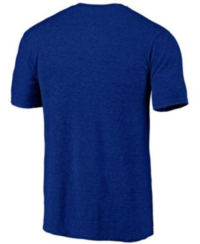 Men's Fanatics Branded Royal Los Angeles Dodgers Weathered Official Logo  Tri-Blend T-Shirt