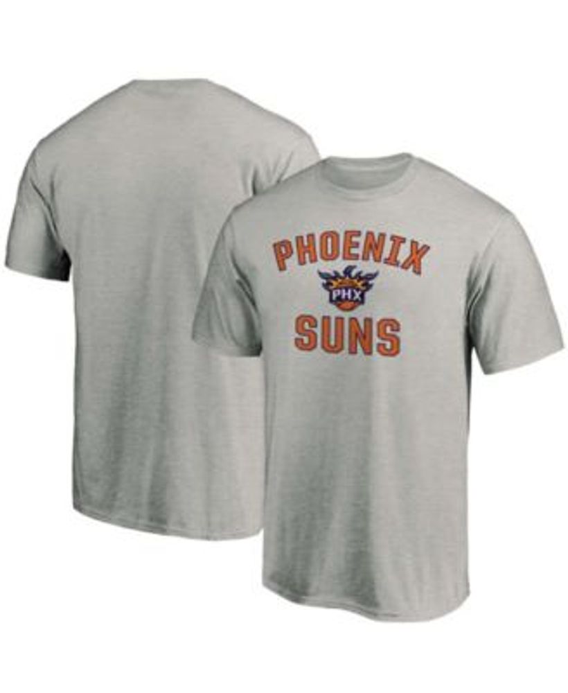 Fanatics Men's Heathered Gray Phoenix Suns Team Victory Arch T