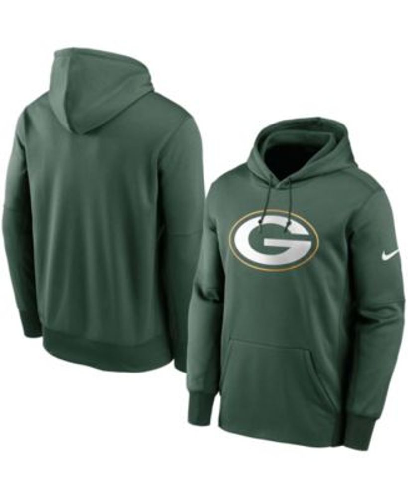 Nike Men's Big and Tall Green Bay Packers Fan Gear Primary Logo Therma  Performance Pullover Hoodie