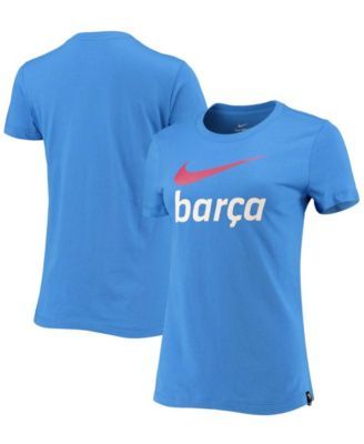 Women's Blue Barcelona Swoosh Club T-shirt