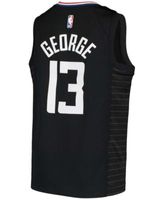 Paul George LA Clippers Nike Youth 2020/21 Swingman Jersey Black
