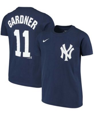 Brett Gardner New York Yankees Majestic Official Player Name & Number T- Shirt - Navy