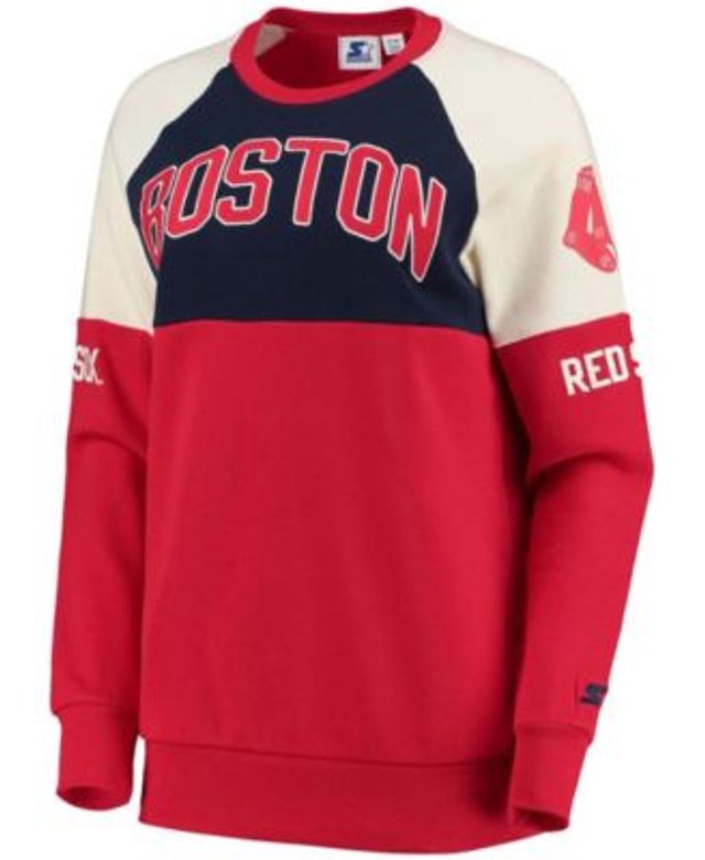 Chicago White Sox Starter Women's Baseline Raglan Pullover Sweatshirt -  Royal/Red