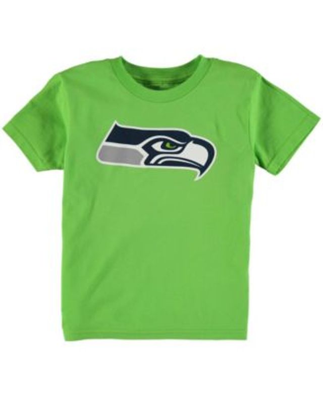 Nike Men's Neon Green Seattle Seahawks Primary Logo T-shirt