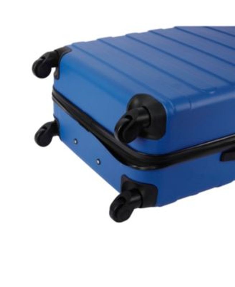 Travelers Club Austin 4 Piece Hardside Luggage Set - Blue